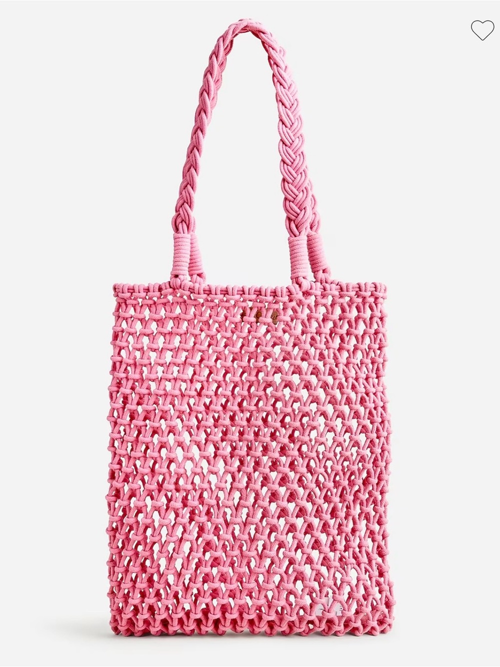 J.Crew hand knotted tote